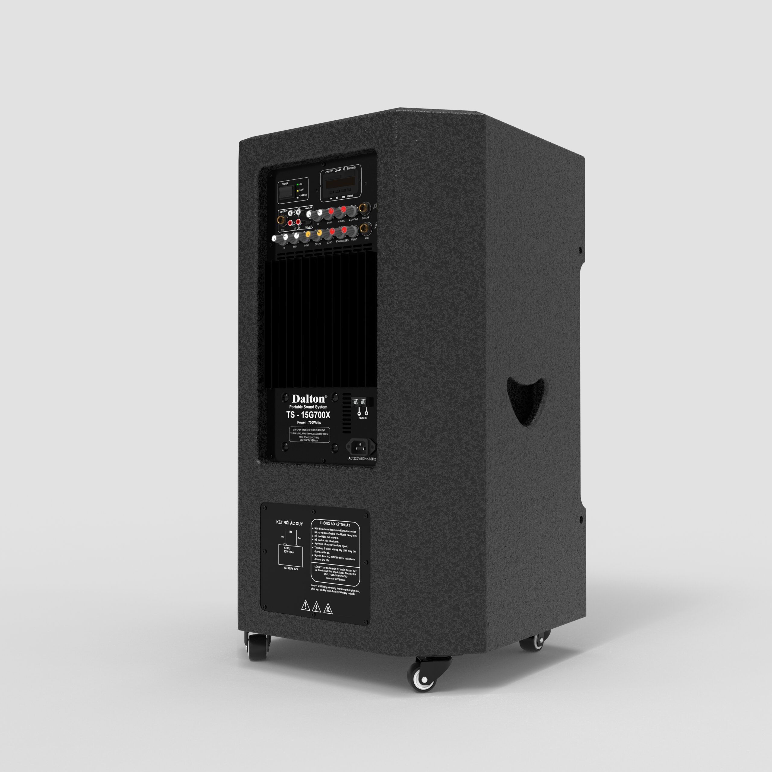 Loa kéo di động karaoke Dalton TS-15G700X - Công suất 700W